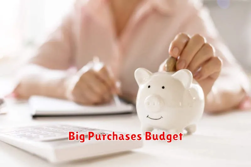 Big Purchases Budget