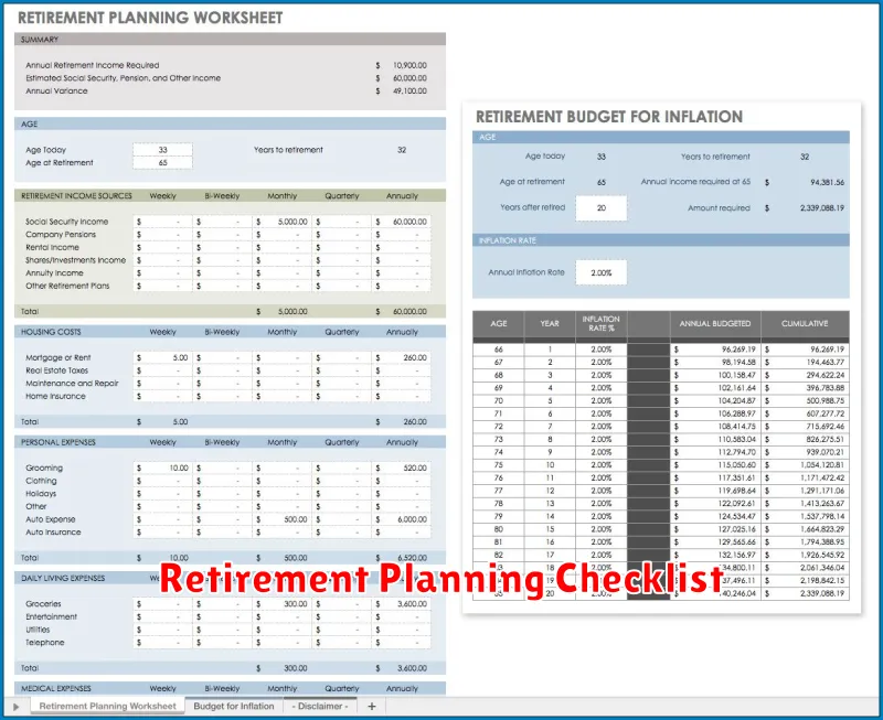 Retirement Planning Checklist