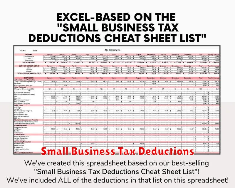 Small Business Tax Deductions